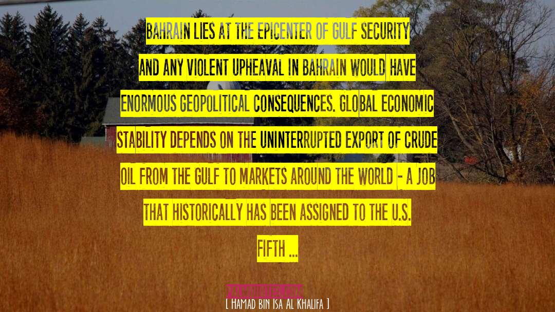 Geopolitical quotes by Hamad Bin Isa Al Khalifa