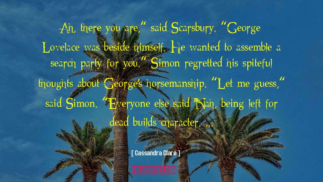 George Lovelace quotes by Cassandra Clare