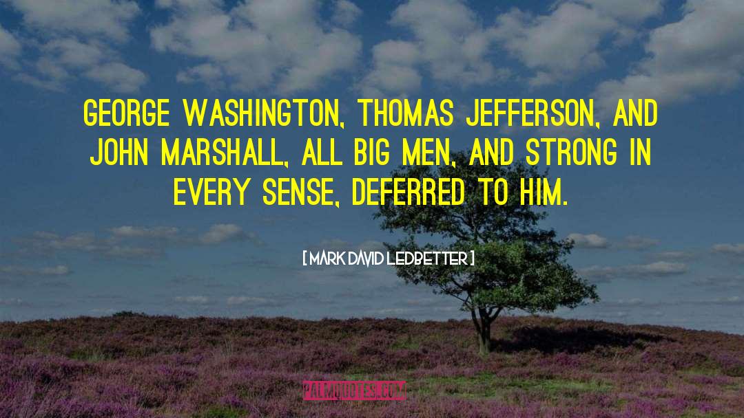 George Washington quotes by Mark David Ledbetter