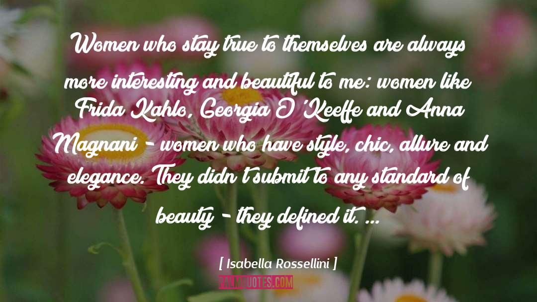 Georgia O Keeffe quotes by Isabella Rossellini