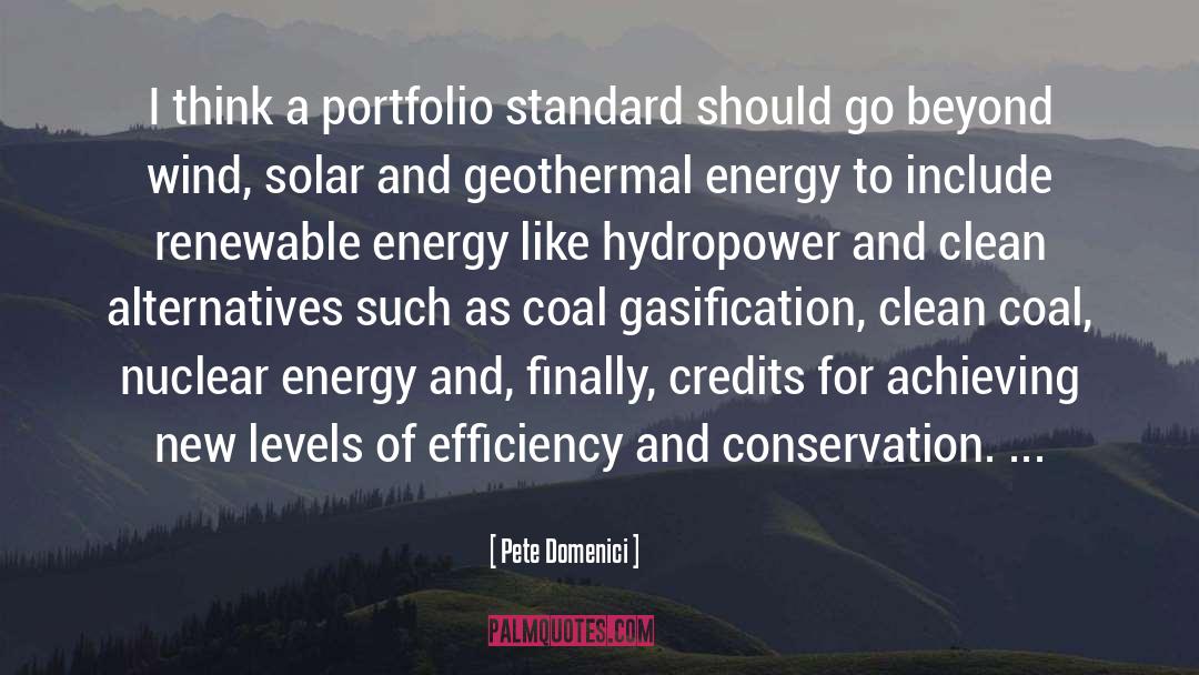 Geothermal Energy quotes by Pete Domenici