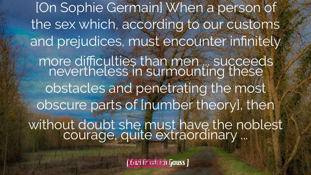 Germain quotes by Carl Friedrich Gauss