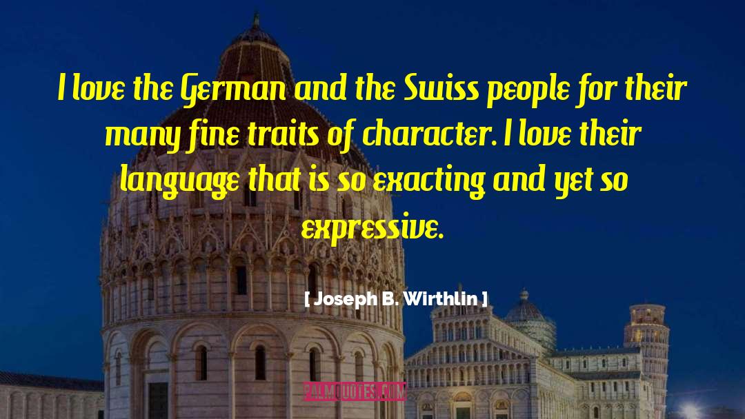 German Bund quotes by Joseph B. Wirthlin