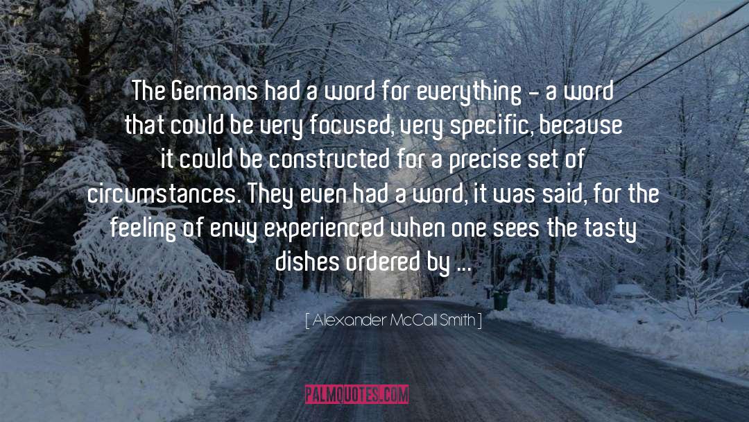 German Language quotes by Alexander McCall Smith