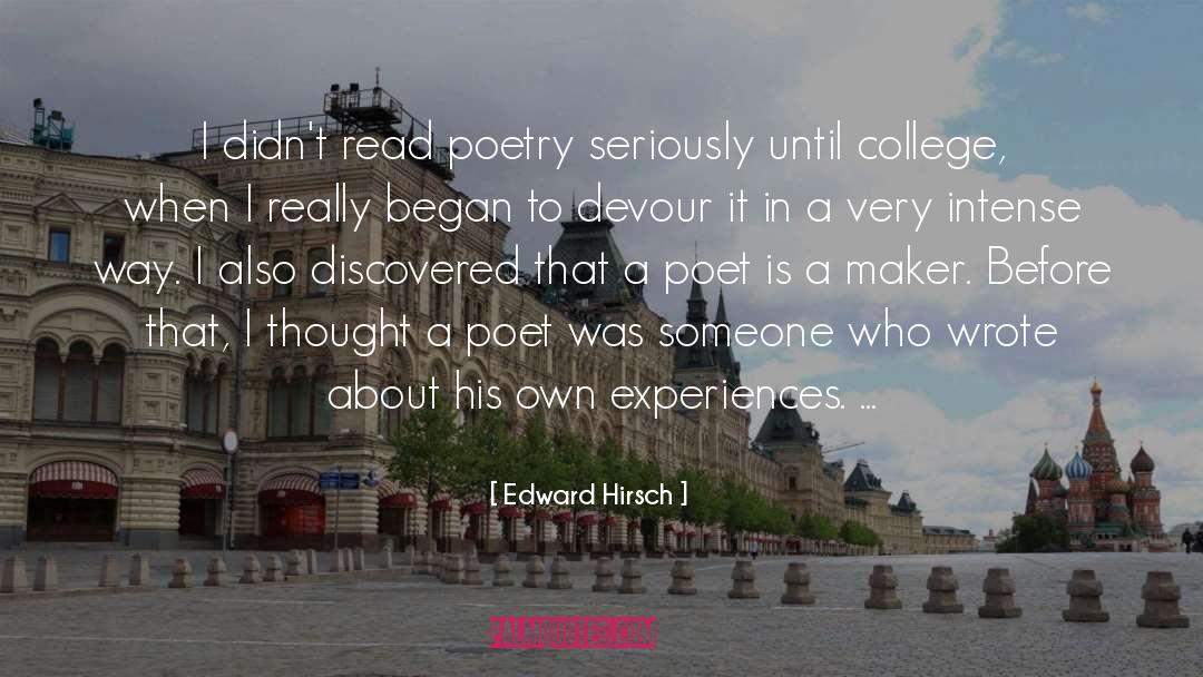 German Poet quotes by Edward Hirsch