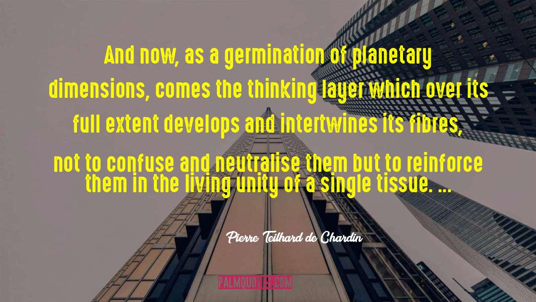 Germination quotes by Pierre Teilhard De Chardin