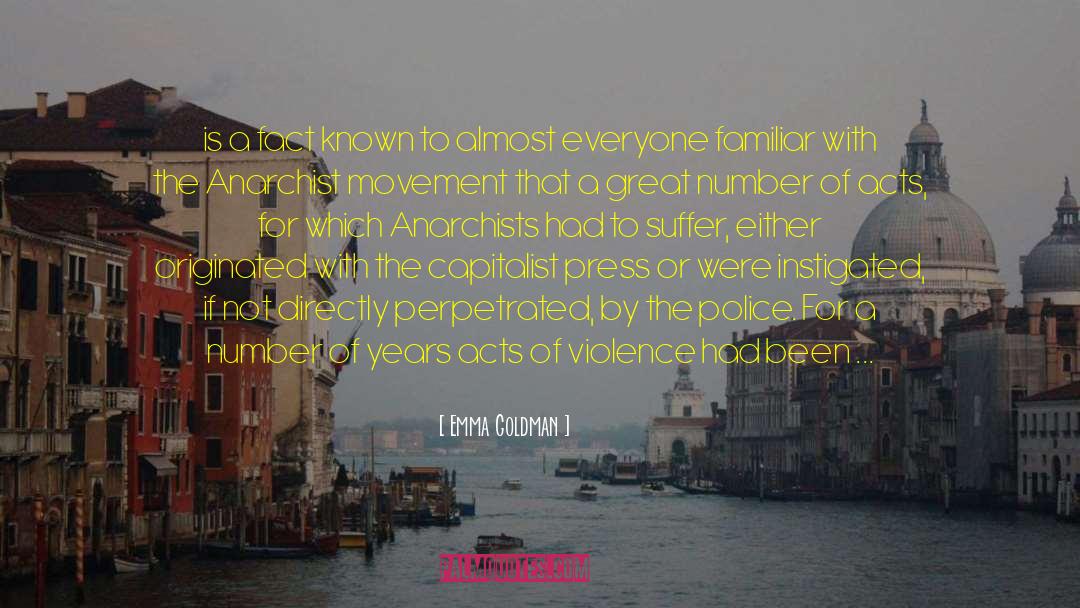 Gerona Police quotes by Emma Goldman