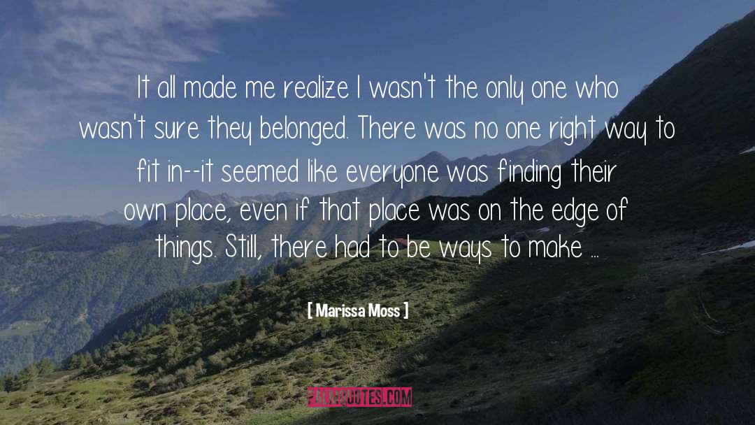 Gerron Moss quotes by Marissa Moss