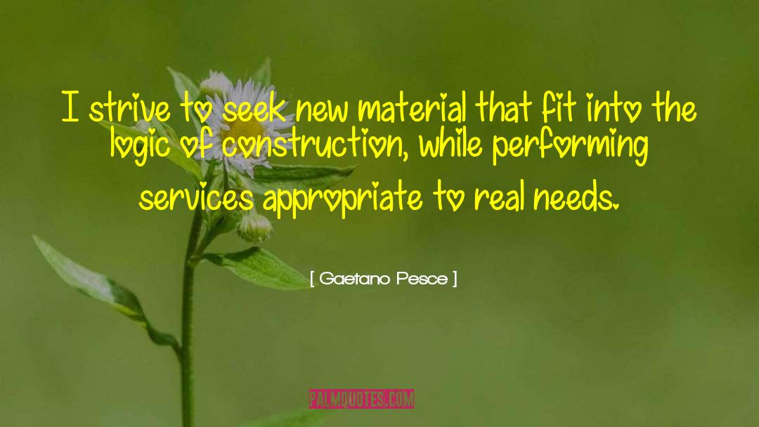Gertz Construction quotes by Gaetano Pesce