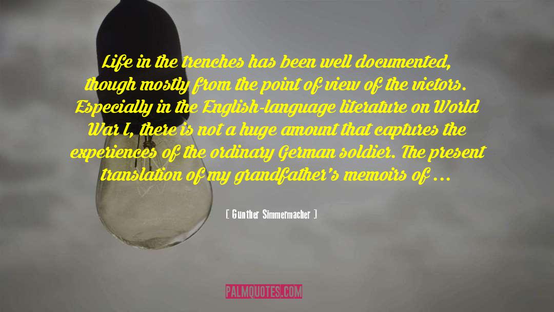 Geschichte In English quotes by Gunther Simmermacher