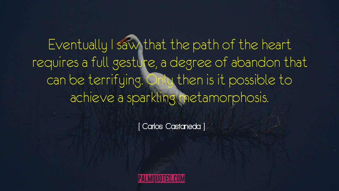 Gesture quotes by Carlos Castaneda