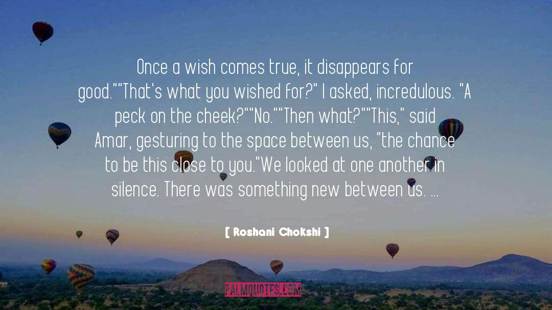 Gesturing quotes by Roshani Chokshi