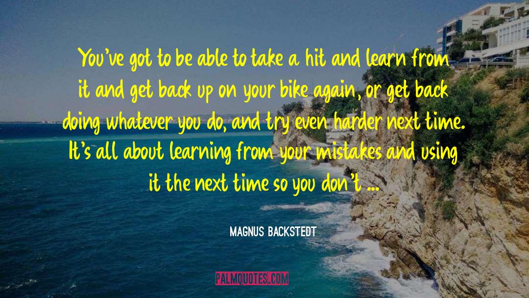 Get Back Up quotes by Magnus Backstedt