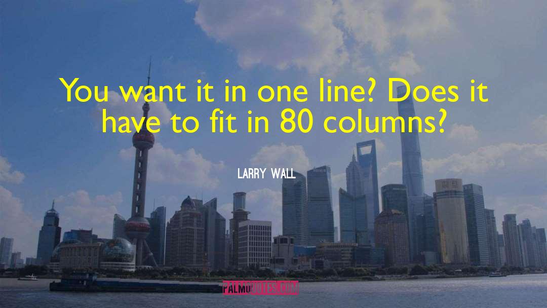 Get Fit quotes by Larry Wall