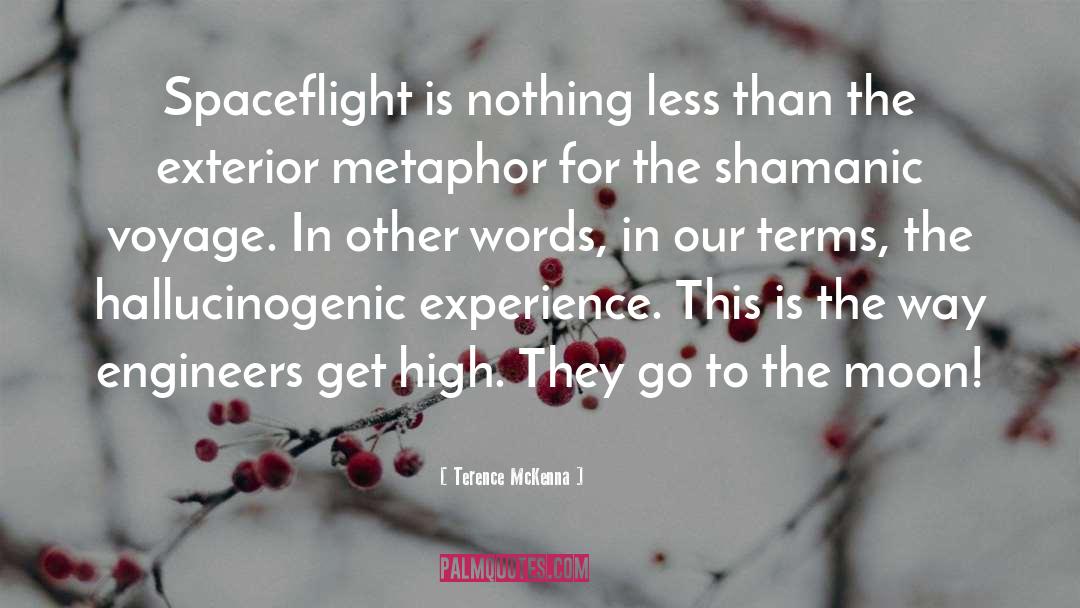 Get High quotes by Terence McKenna