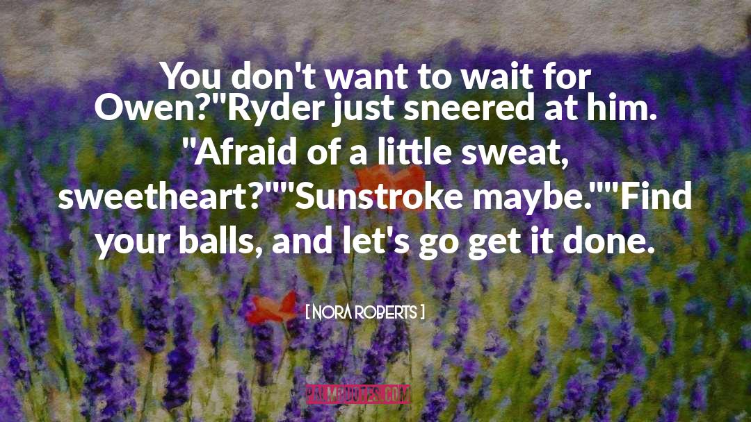 Get It Done quotes by Nora Roberts