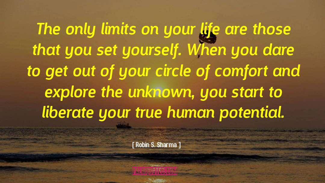 Get Out Of The Comfort Zone quotes by Robin S. Sharma