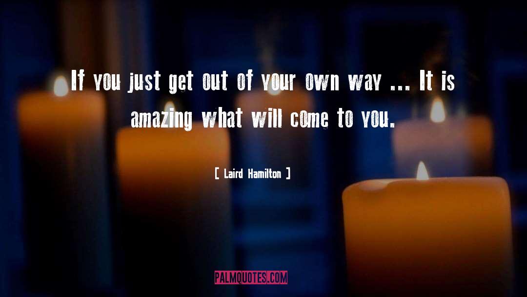 Get Out Of Your Own Way quotes by Laird Hamilton