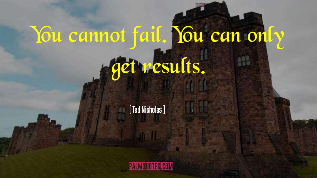 Get Results quotes by Ted Nicholas