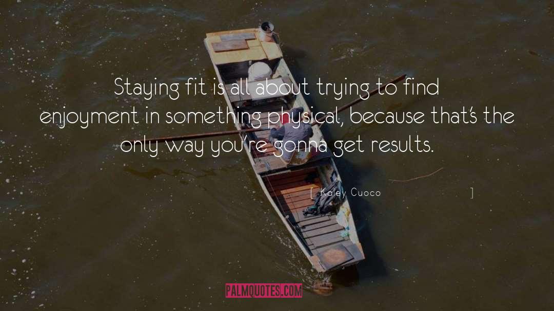 Get Results quotes by Kaley Cuoco