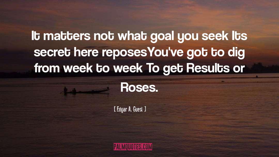 Get Results quotes by Edgar A. Guest