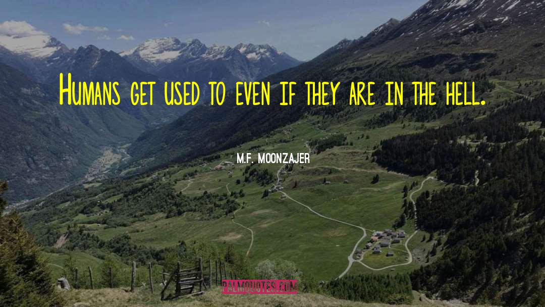 Get Used To quotes by M.F. Moonzajer