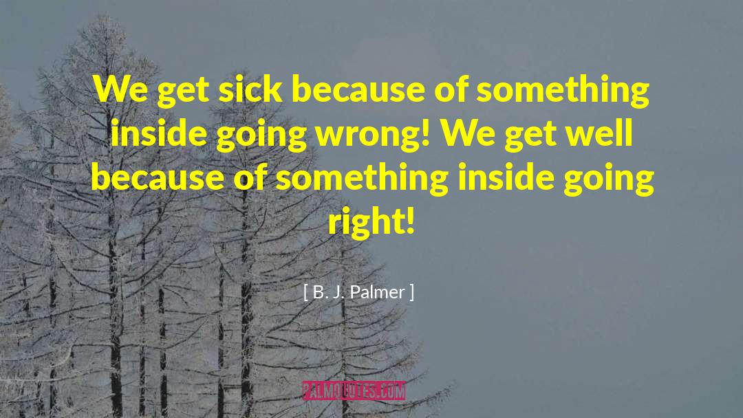 Get Well quotes by B. J. Palmer