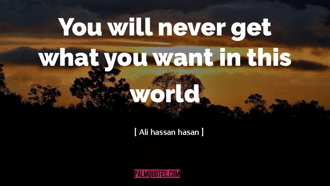 Get What You Want quotes by Ali Hassan Hasan