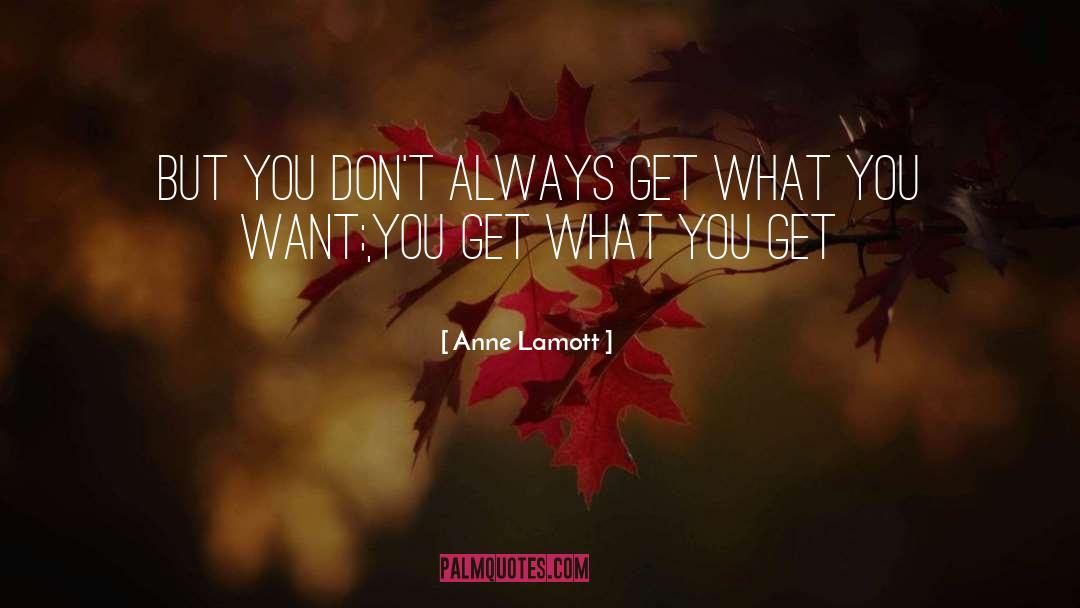 Get What You Want quotes by Anne Lamott