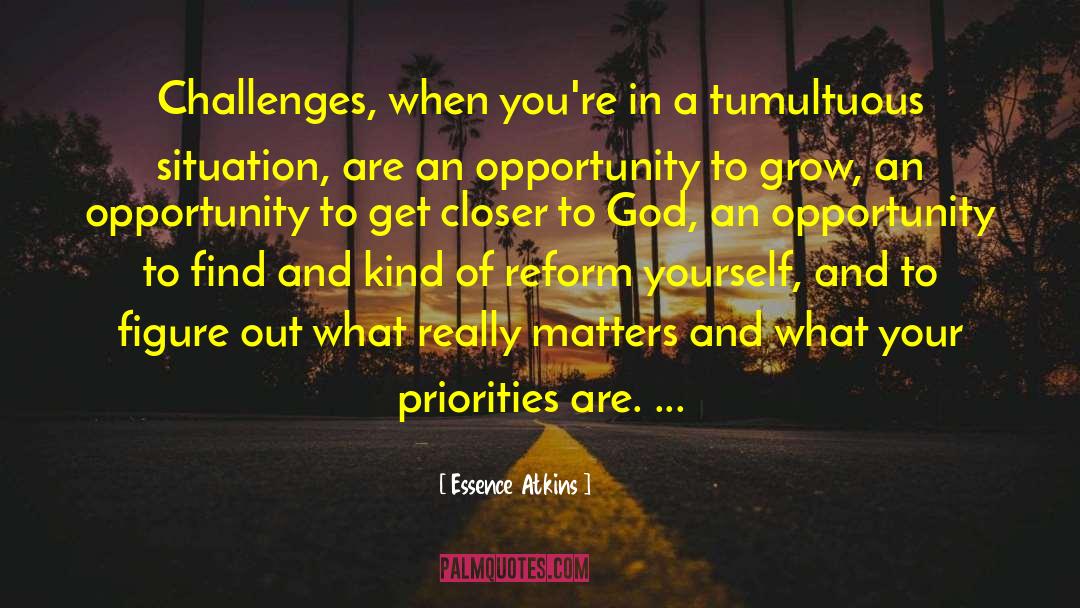 Get Your Priorities Right quotes by Essence Atkins
