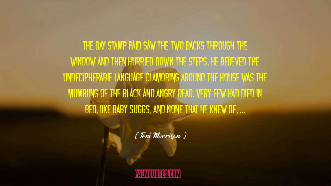 Getting Ducks In A Row quotes by Toni Morrison