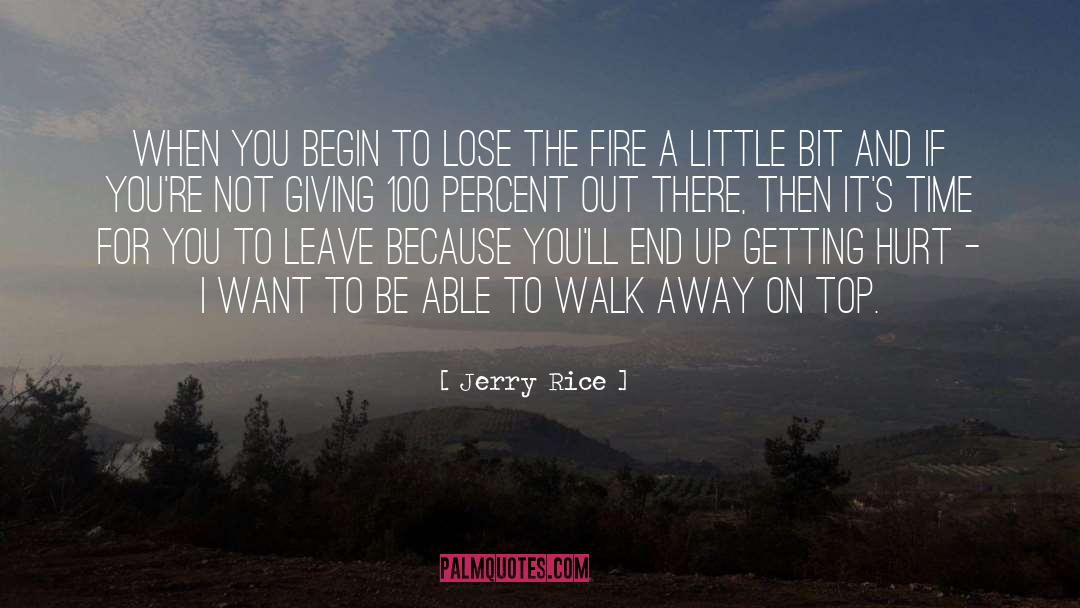 Getting Hurt quotes by Jerry Rice
