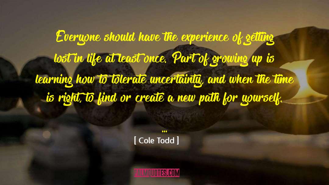 Getting Lost quotes by Cole Todd