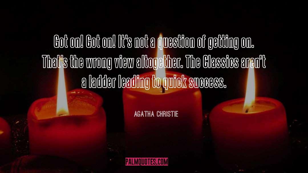 Getting On quotes by Agatha Christie