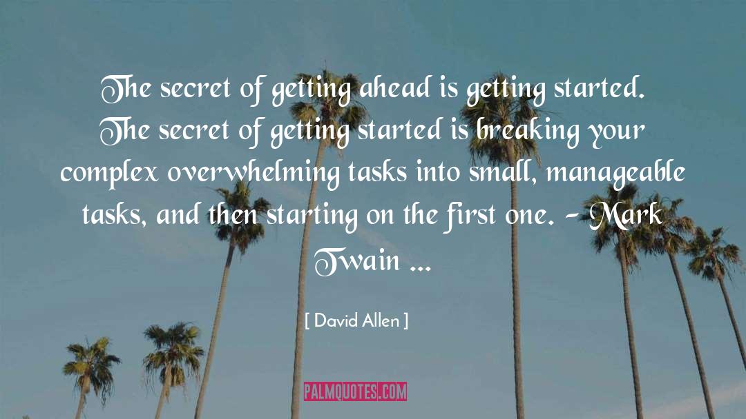 Getting Started quotes by David Allen