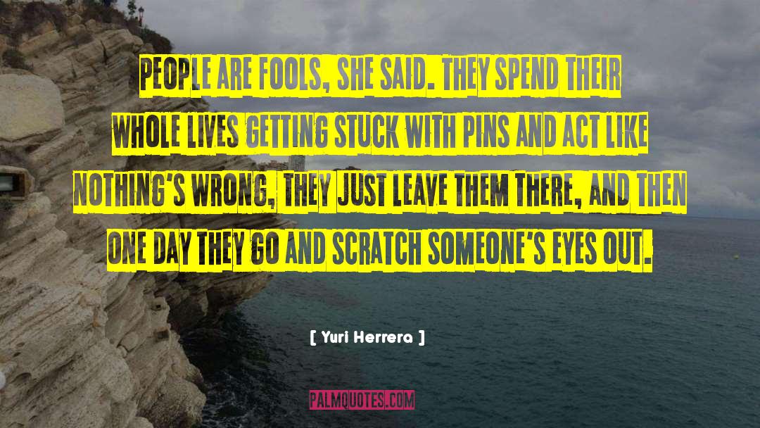 Getting Stuck quotes by Yuri Herrera