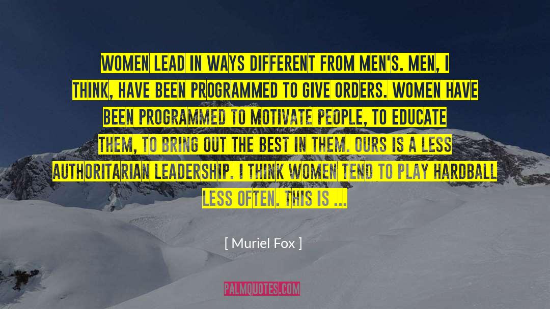 Getting The Best From People quotes by Muriel Fox