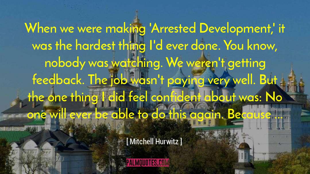 Getting The Job Done Right quotes by Mitchell Hurwitz