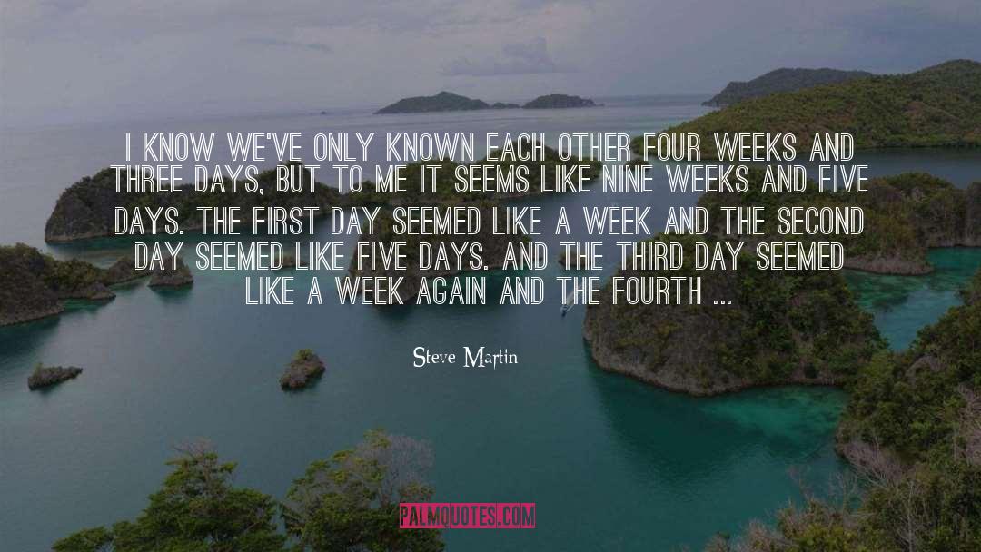 Getting To Know Each Other quotes by Steve Martin
