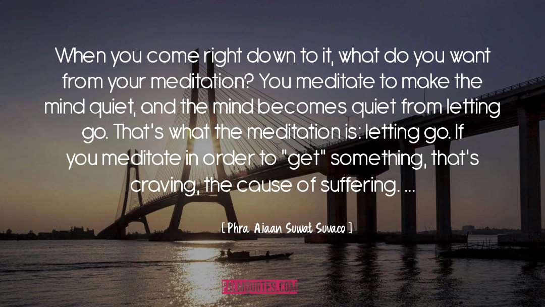 Getting What You Want quotes by Phra Ajaan Suwat Suvaco