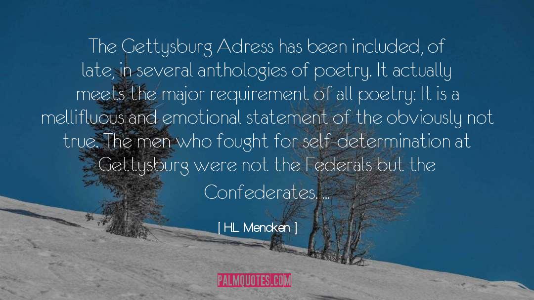 Gettysburg quotes by H.L. Mencken