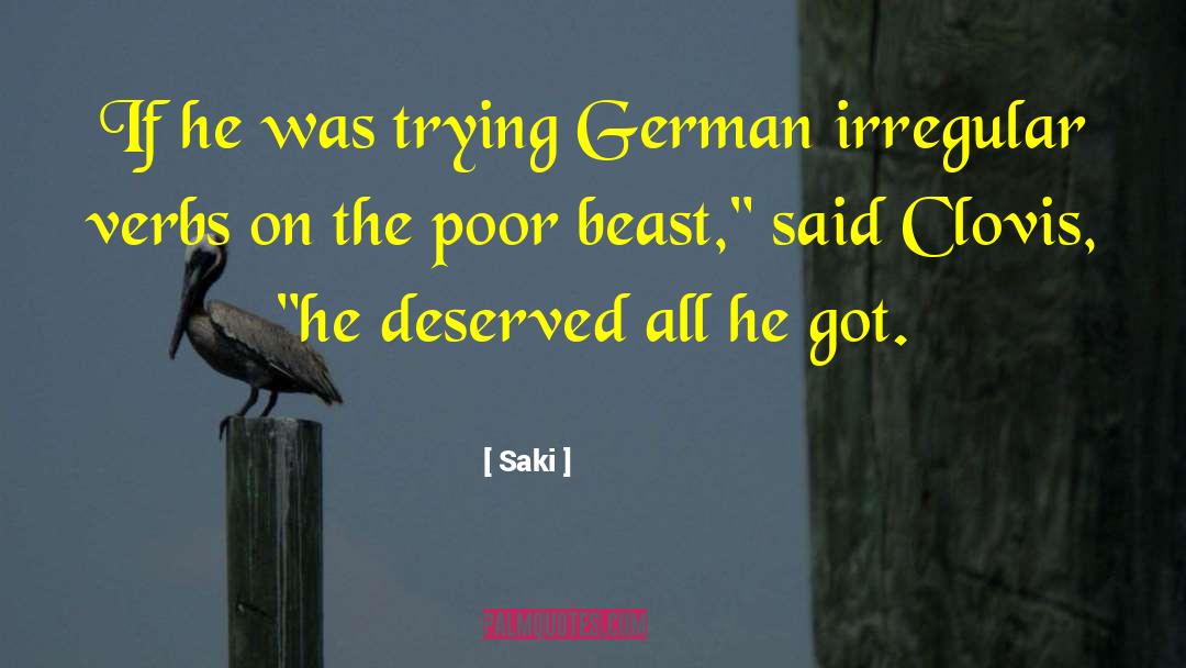 Gewinnen German quotes by Saki
