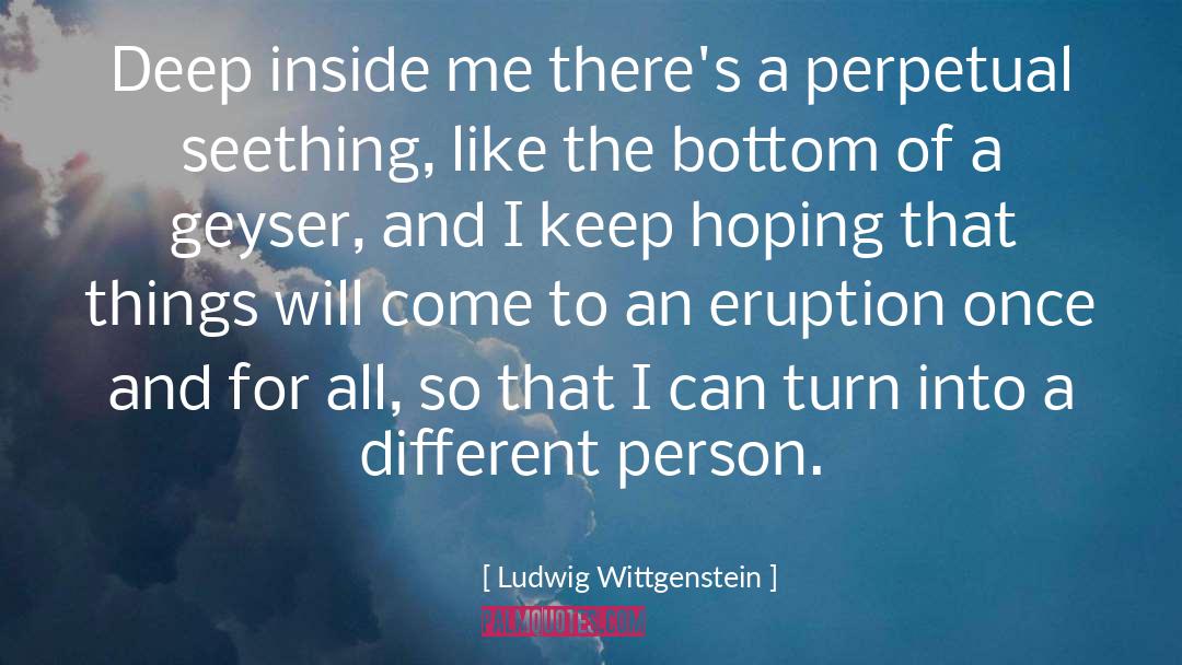 Geyser quotes by Ludwig Wittgenstein