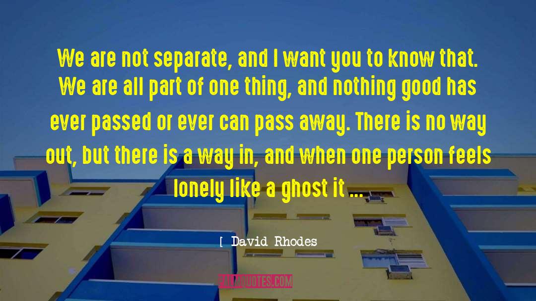 Ghost Of Bobby quotes by David Rhodes