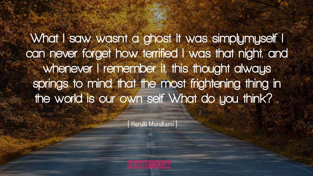 Ghost quotes by Haruki Murakami