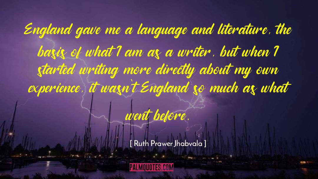Ghost Writer quotes by Ruth Prawer Jhabvala