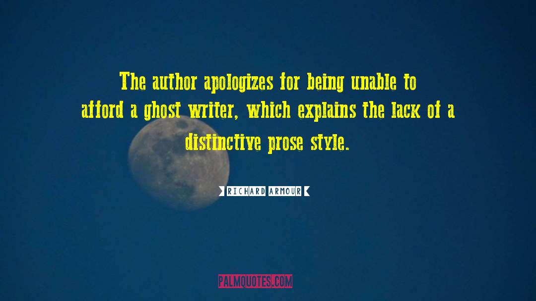 Ghost Writer quotes by Richard Armour