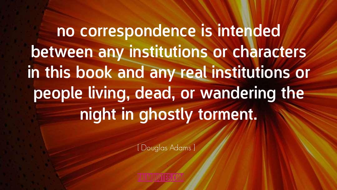 Ghostly quotes by Douglas Adams