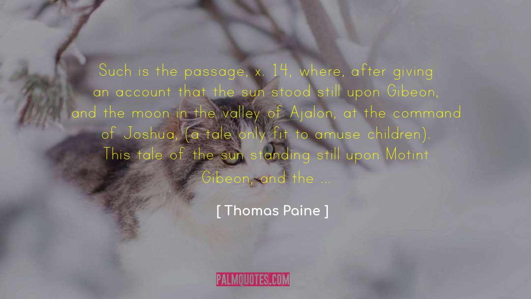 Gibeon quotes by Thomas Paine