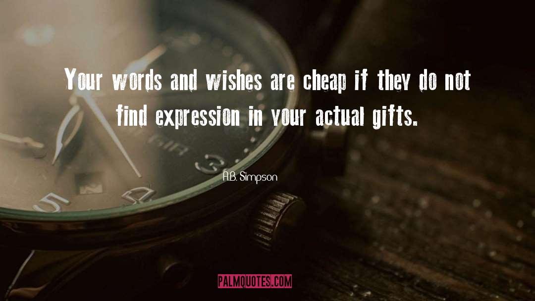 Gifts Receiving quotes by A.B. Simpson
